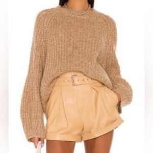 Revolve L'Academie Sonoma Wool Sweater Women’s XS Toffee
